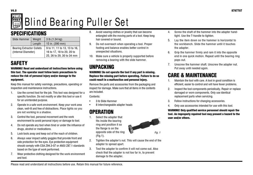 Power Fist 8787707 manual