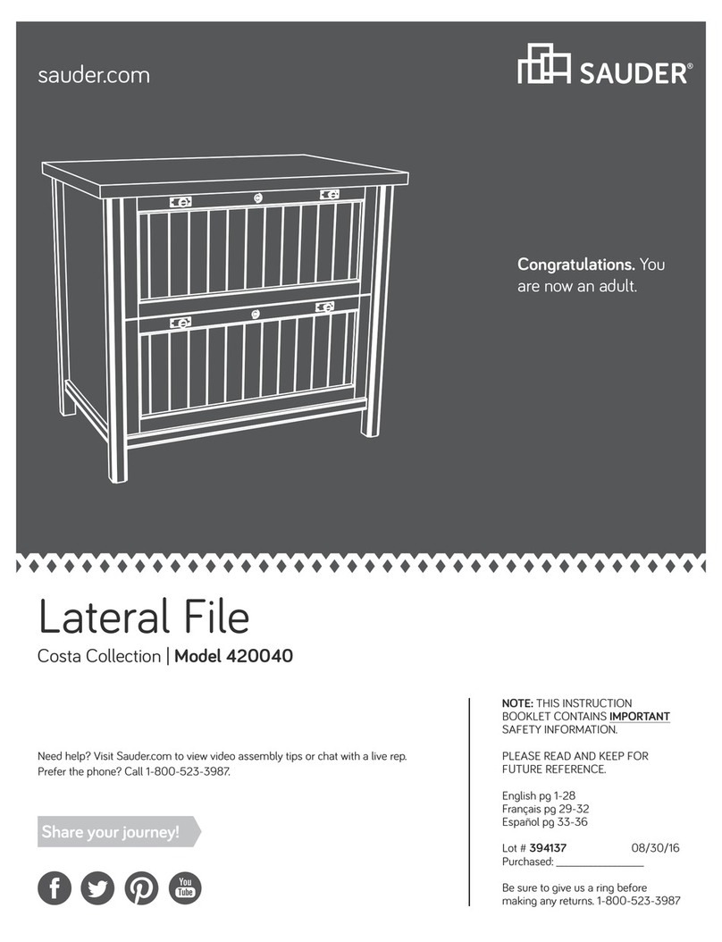Sauder Lateral File User manual