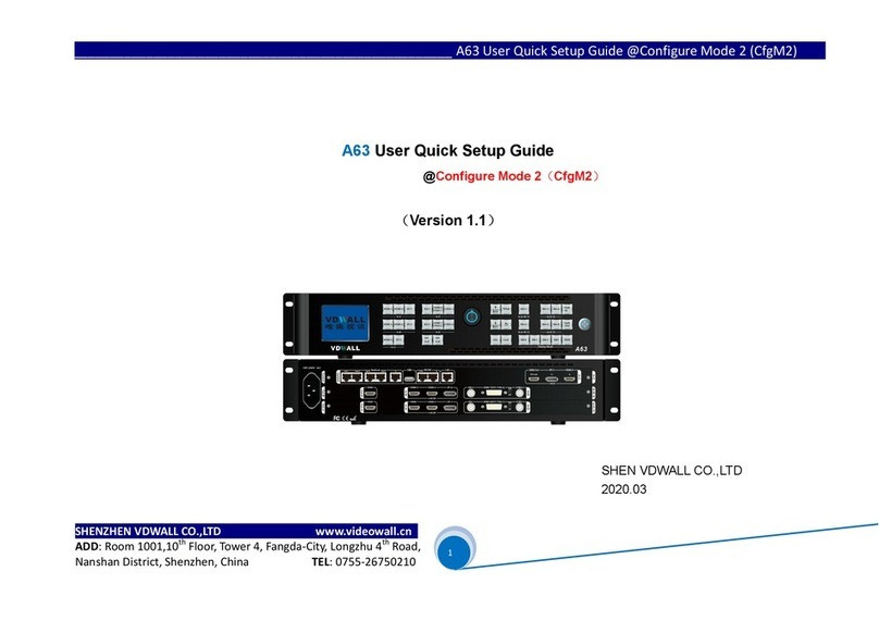 Shenzhen VDWALL A63 User manual
