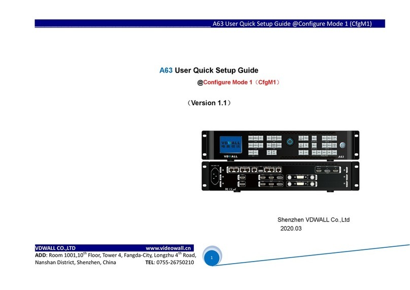 Shenzhen VDWALL A63 User manual