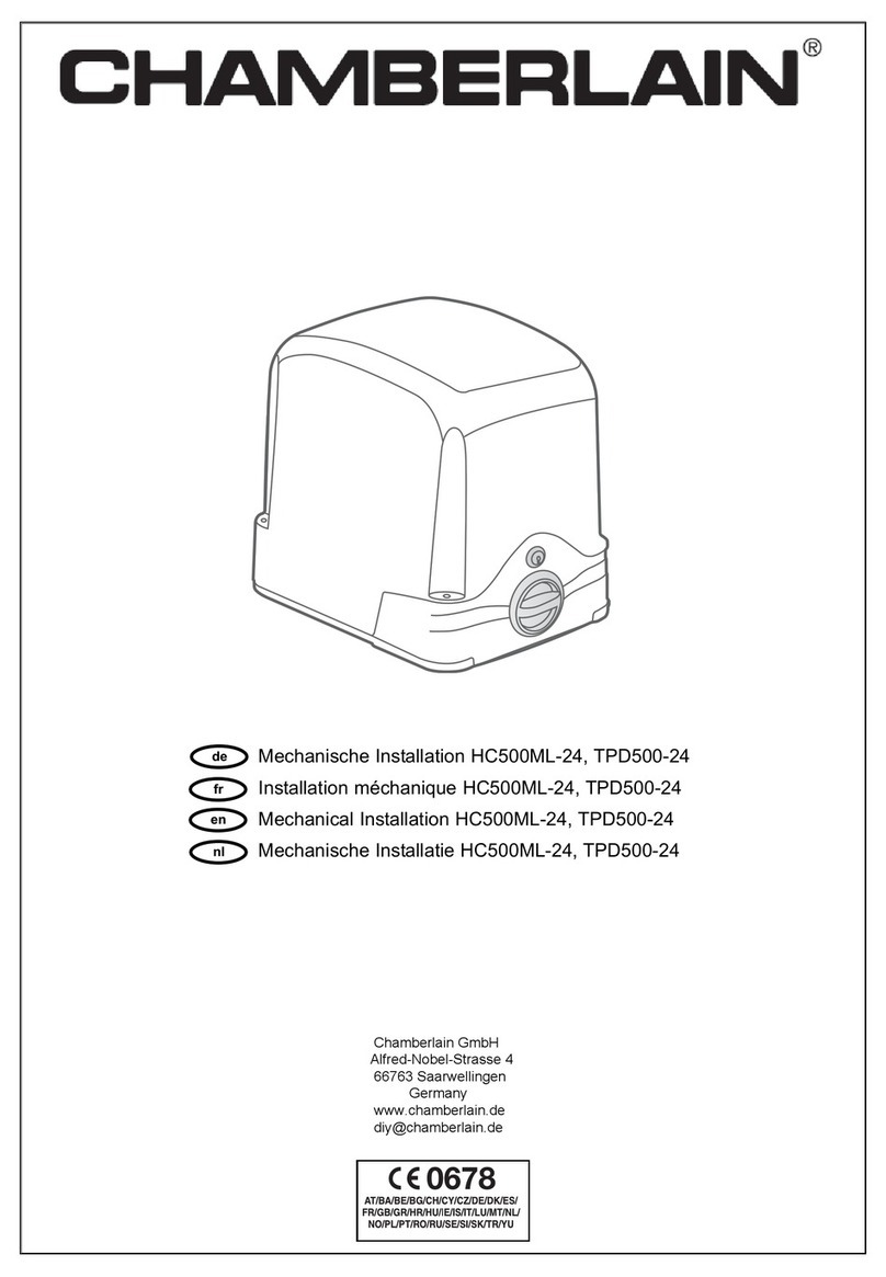 Chamberlain HC500ML-24 Mechanical installation