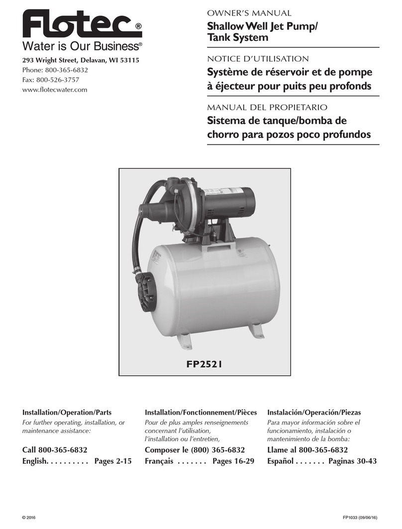 Flotec FP2521 User manual