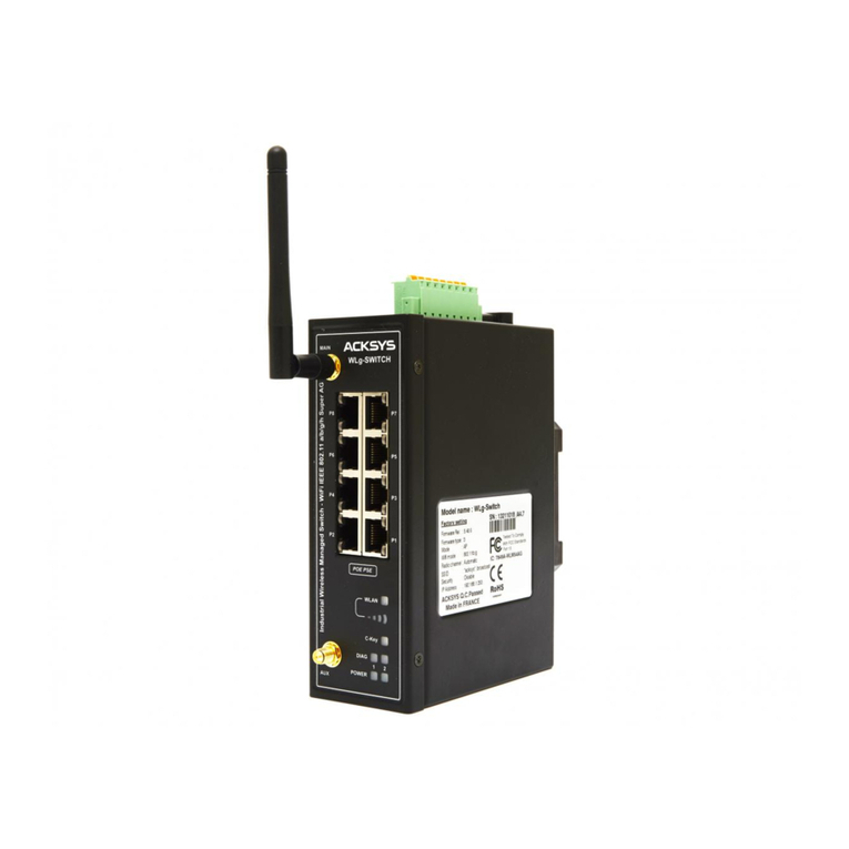 Acksys WLg-Switch Quick installation guide