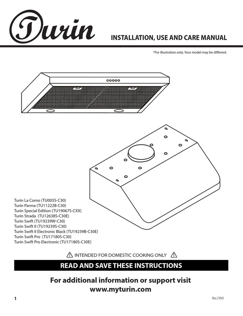 Turin Turin La Como Installation use and care manual Turin Turin La Como Installation use and care manual