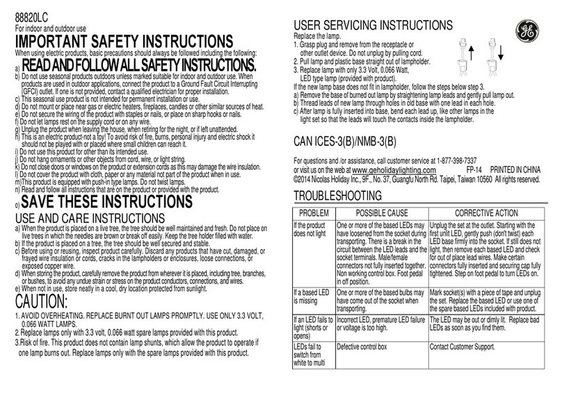 GE 88820LC instructions