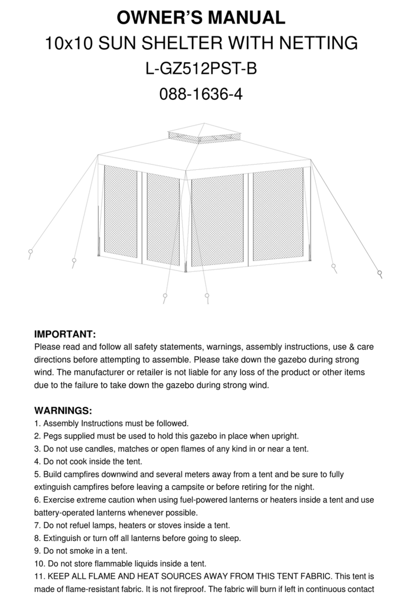 Sunjoy L-GZ512PST-B User manual