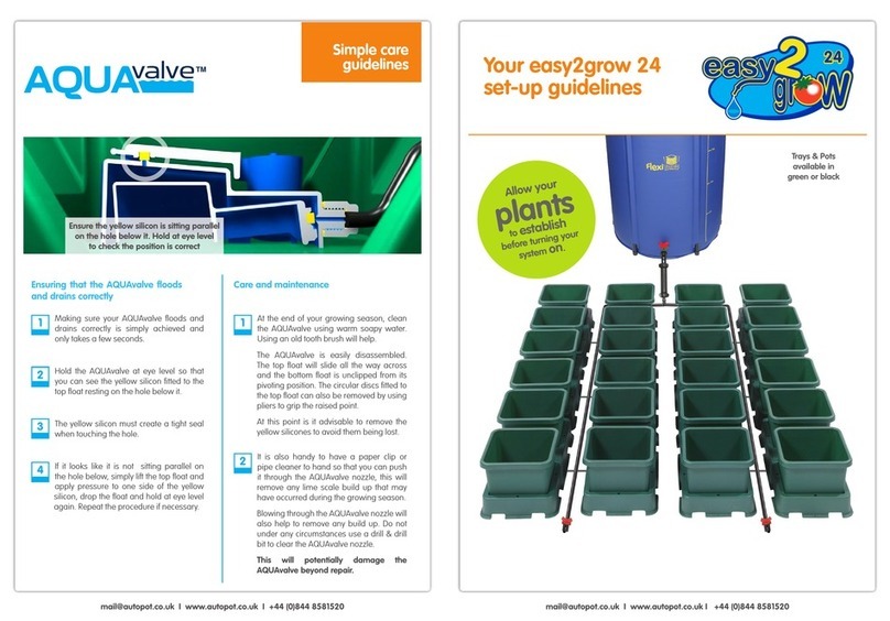 AQUAvalve easy2grow 24 Simple care guidelines