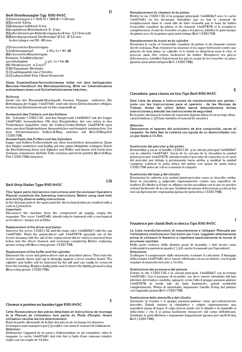 BEA R90-845C Guide