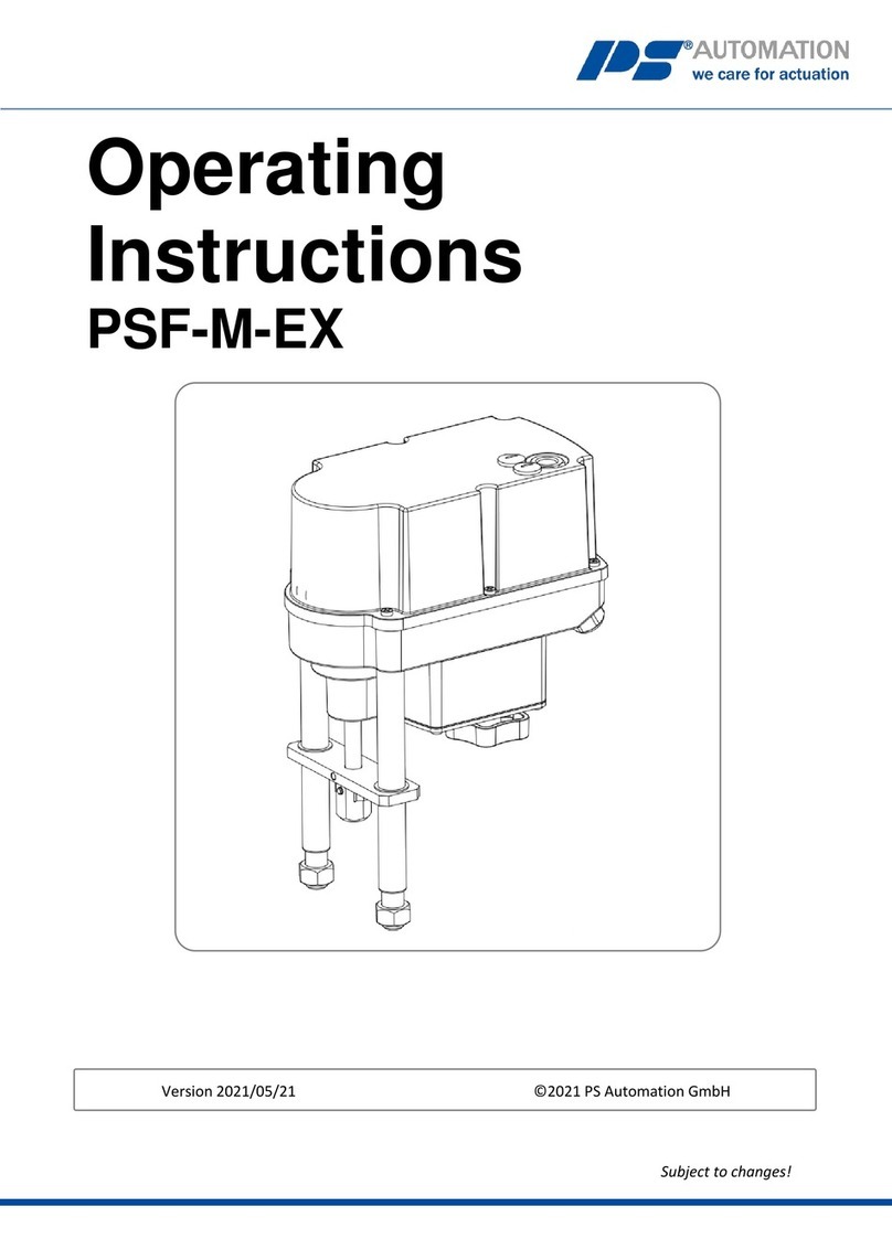 PS Automation PSF-M-EX User manual