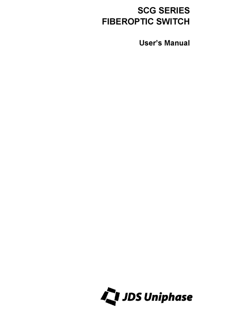 JDS Uniphase SCG Series user manual JDS Uniphase SCG Series user manual