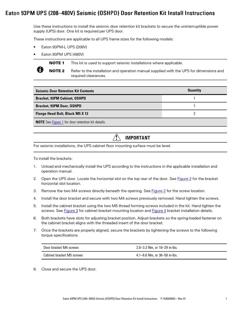 Eaton OSHPD Install instructions
