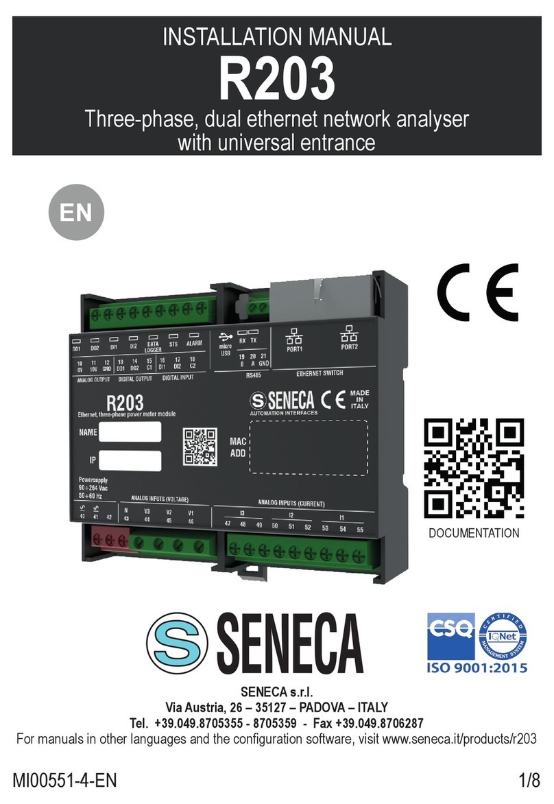 Seneca R203 User manual Seneca R203 User manual