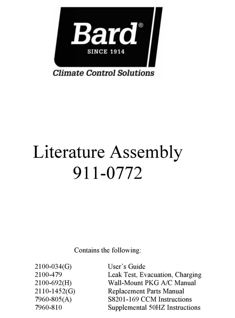 Bard 11EER WA Series User's Application Guide