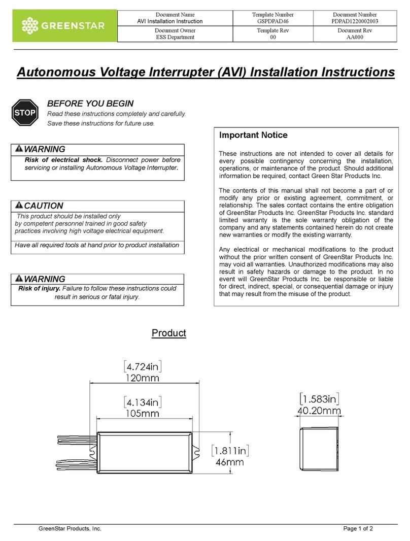 Green Star GSPDPAD46 installation instructions