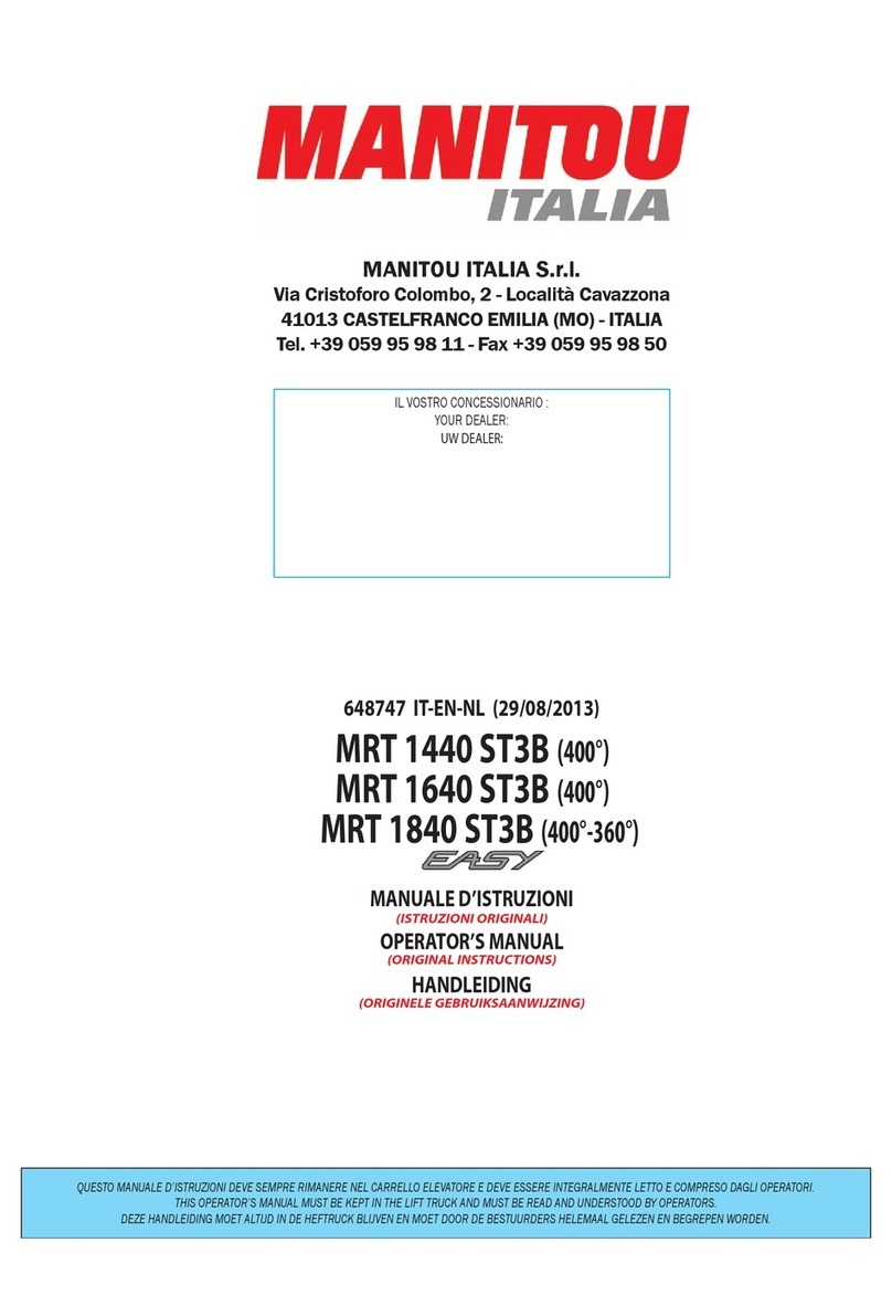 Manitou MRT 1440 ST3B User manual