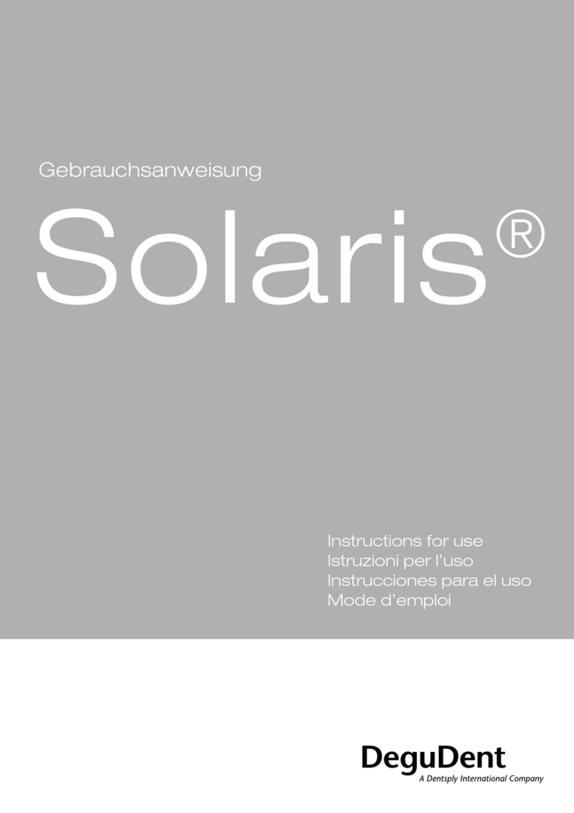 DeguDent SOLARIS User manual