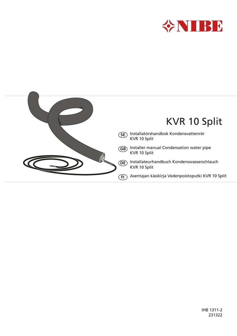 Nibe KVR 10 Split Installer manual Nibe KVR 10 Split Installer manual