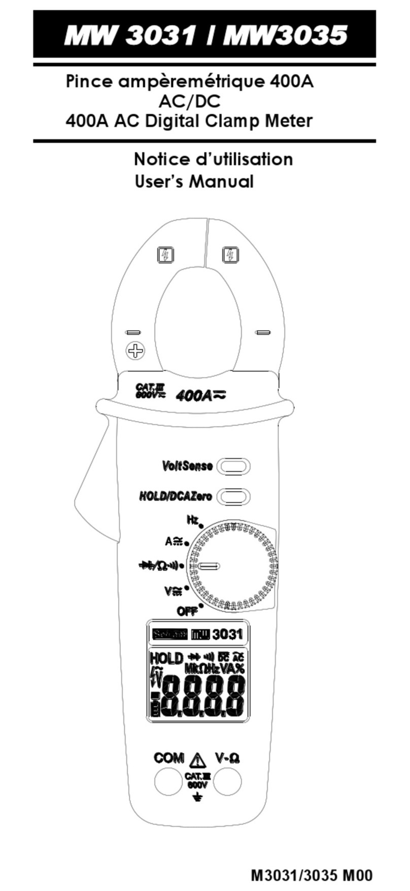 SEFRAM MW 3031 user manual