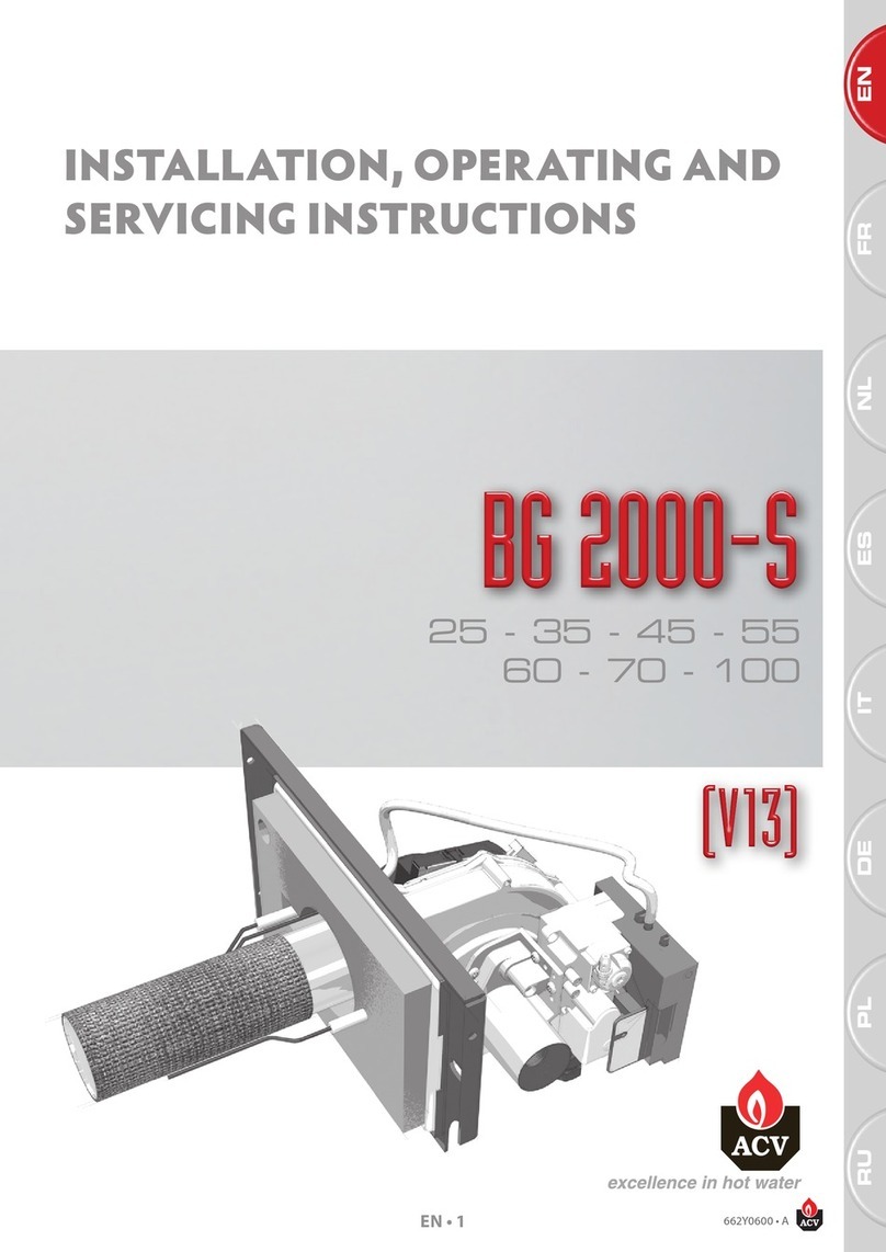 ACV BG 2000-S Installation, operating and servicing instruction ACV BG 2000-S Installation, operating and servicing instruction
