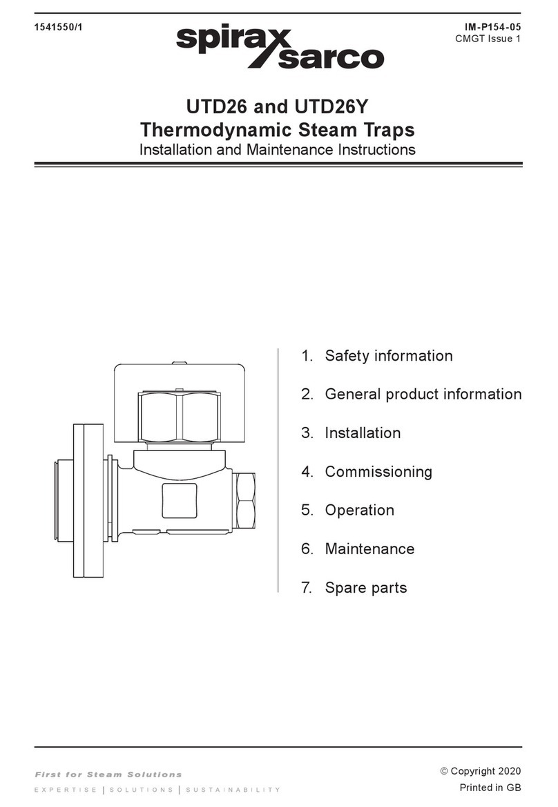 Spirax Sarco UTD26 Series User manual