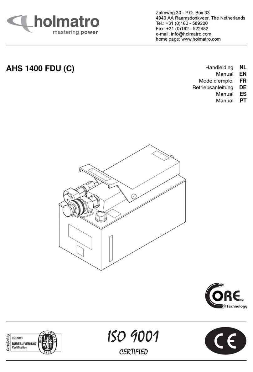 Holmatro AHS 1400 FDU manual Holmatro AHS 1400 FDU manual