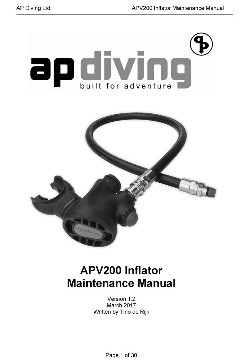 AP Diving APV200 Maintenance manual