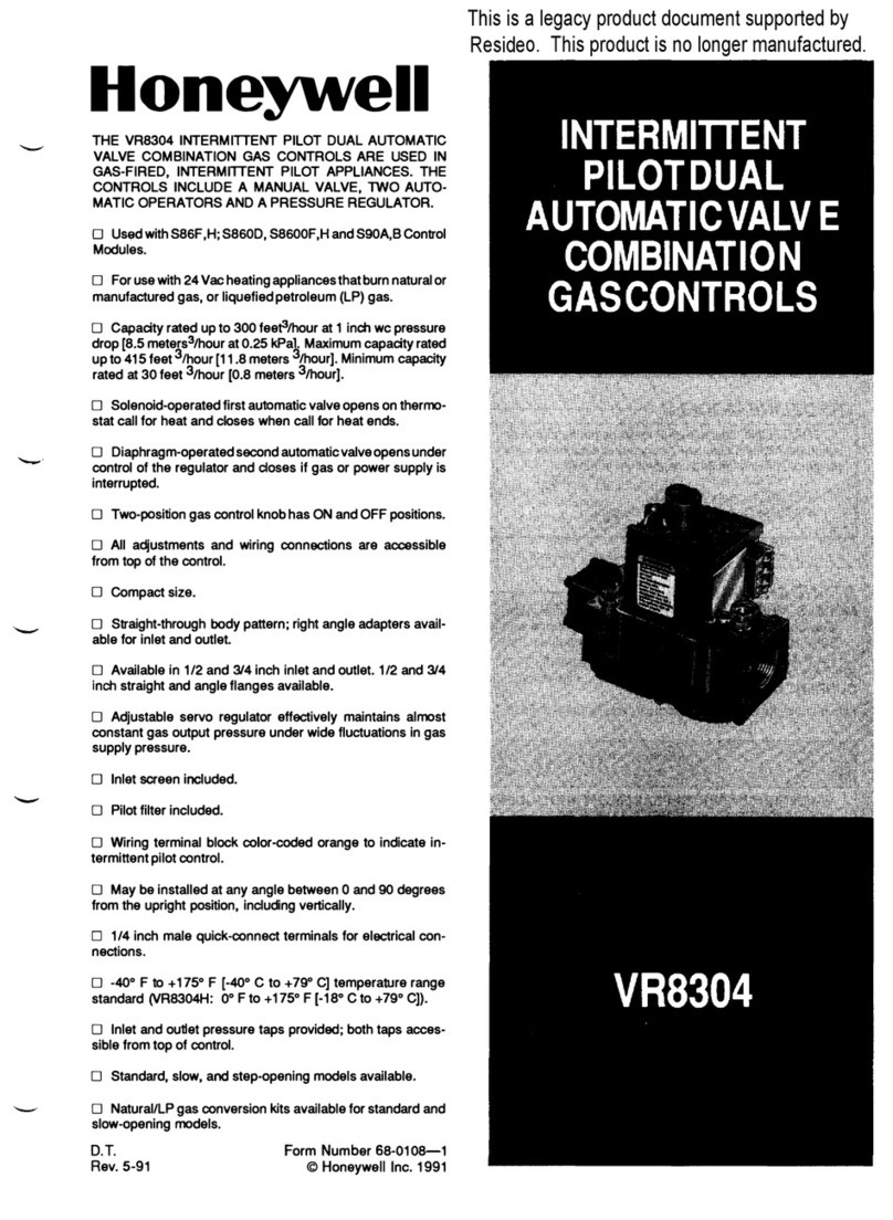 Honeywell VR8304 User manual Honeywell VR8304 User manual