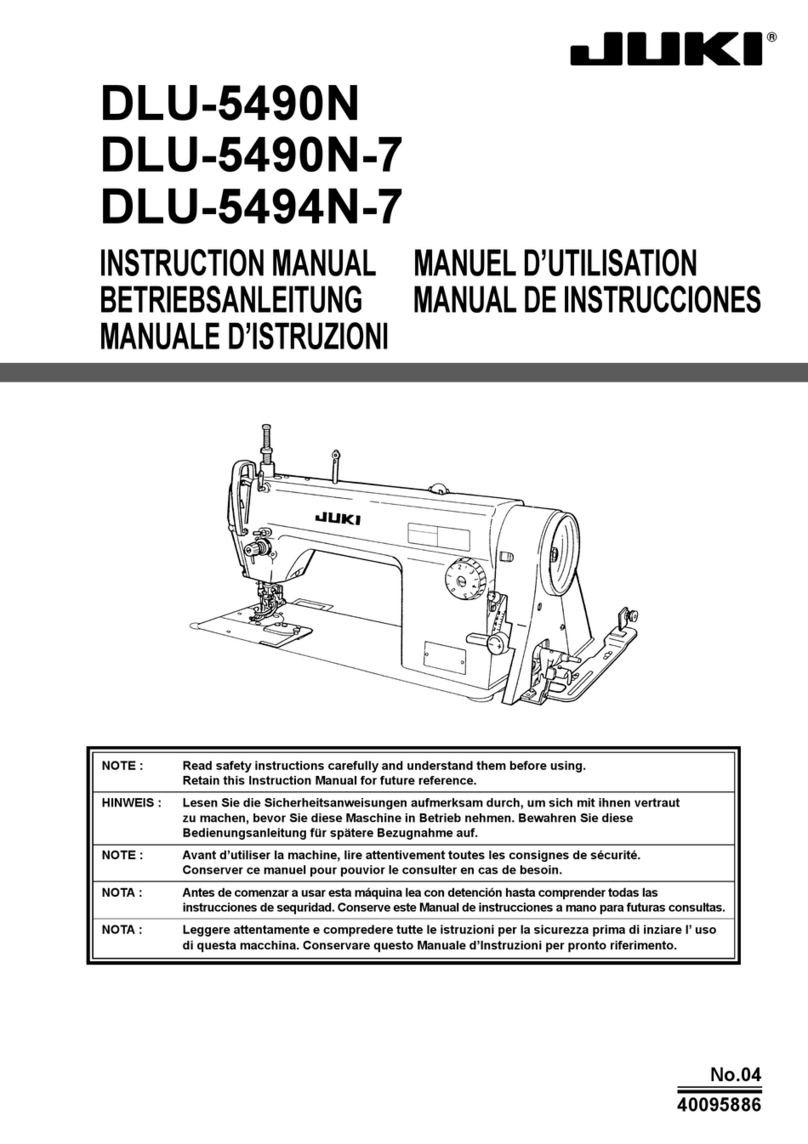 JUKI DLU-5490N User manual