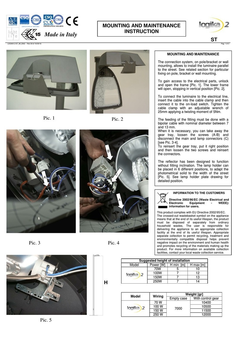 logika 2 CPO White MOUNTING AND MAINTENANCE INSTRUCTION