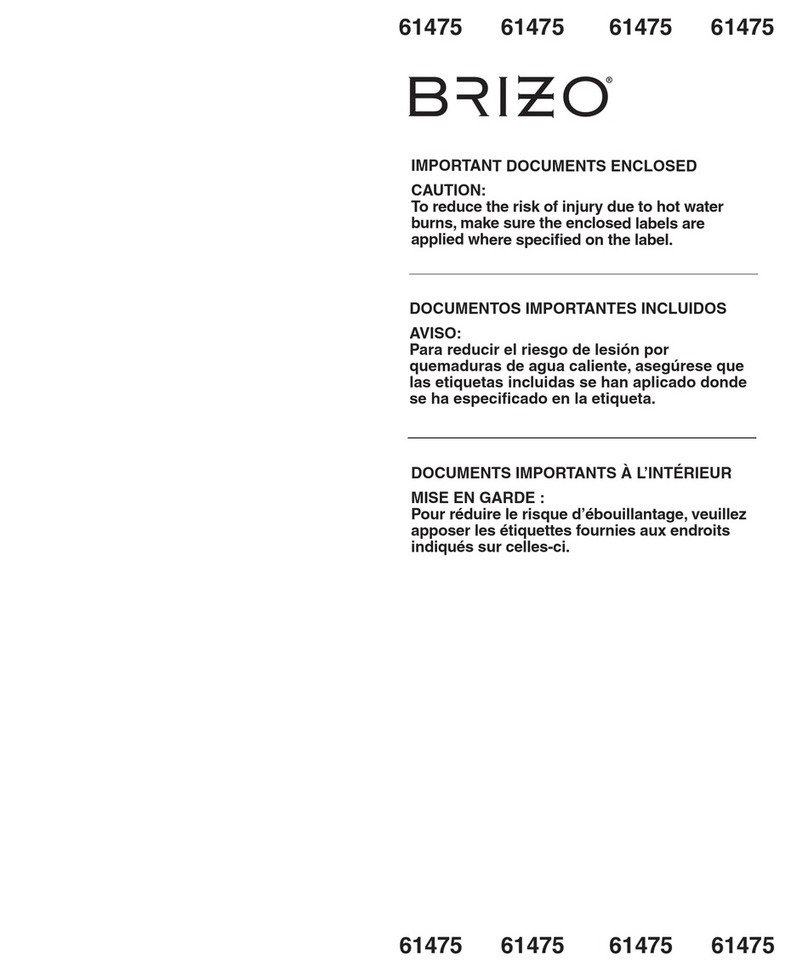 Brizo MultiChoice T60P Series User manual