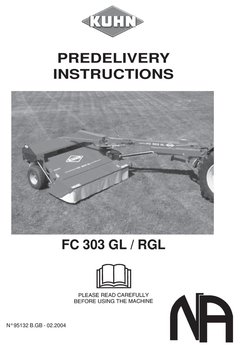 KUHL FC 303 GL Pre-delivery instructions