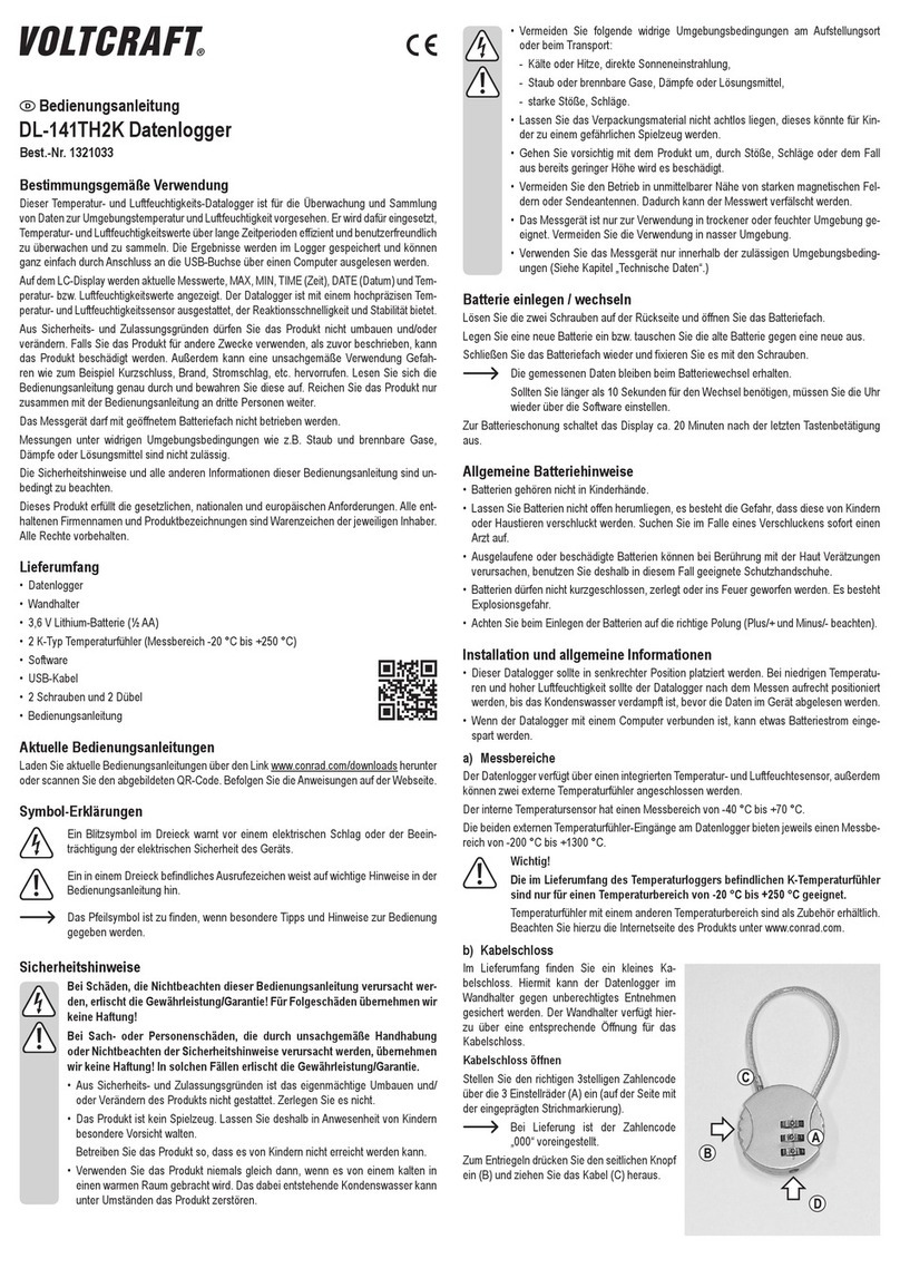 VOLTCRAFT DL-141TH2K operating instructions