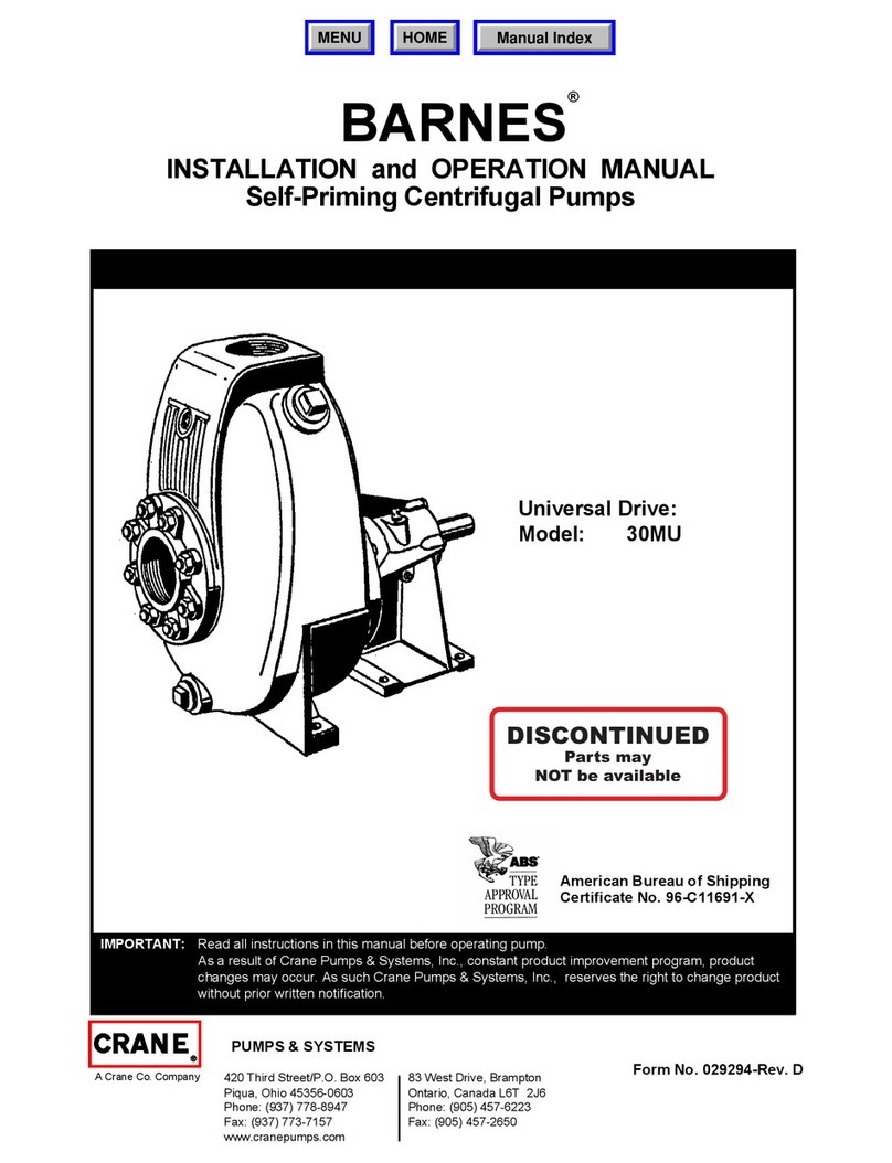 Barnes 30MU User manual