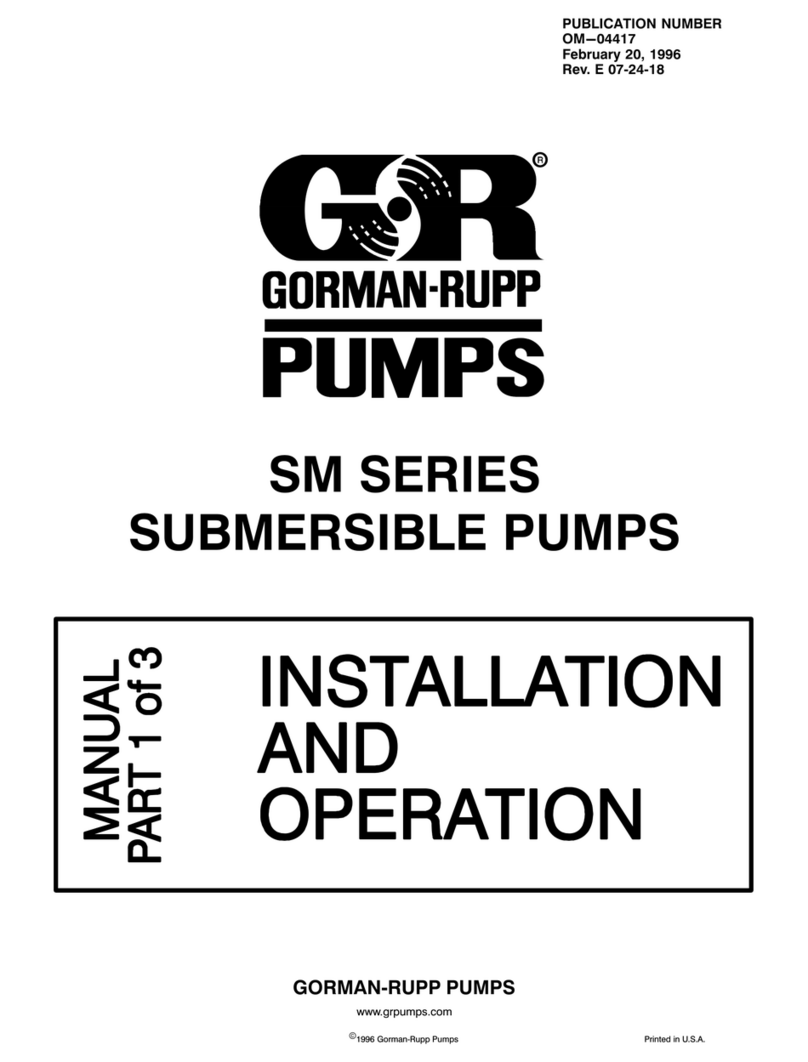 GORMAN-RUPP PUMPS SM Series Owner's manual