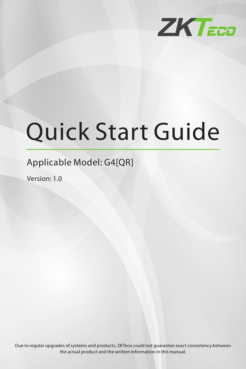 ZKTeco G4 User manual