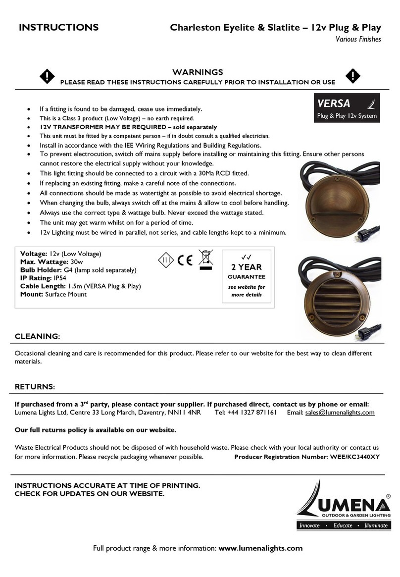 Lumena Charleston Eyelite User manual
