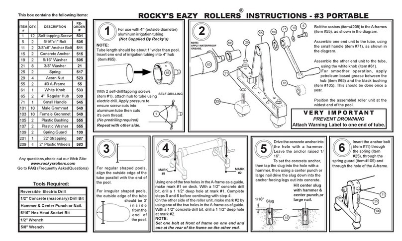 Rocky's EAZY ROLLERS 305/336 instructions