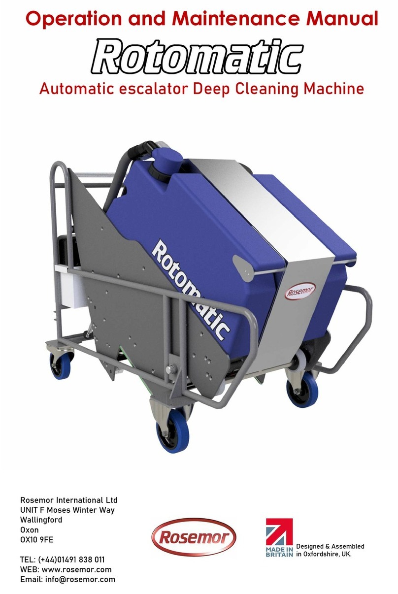Rosemor Rotomatic Operation and maintenance manual