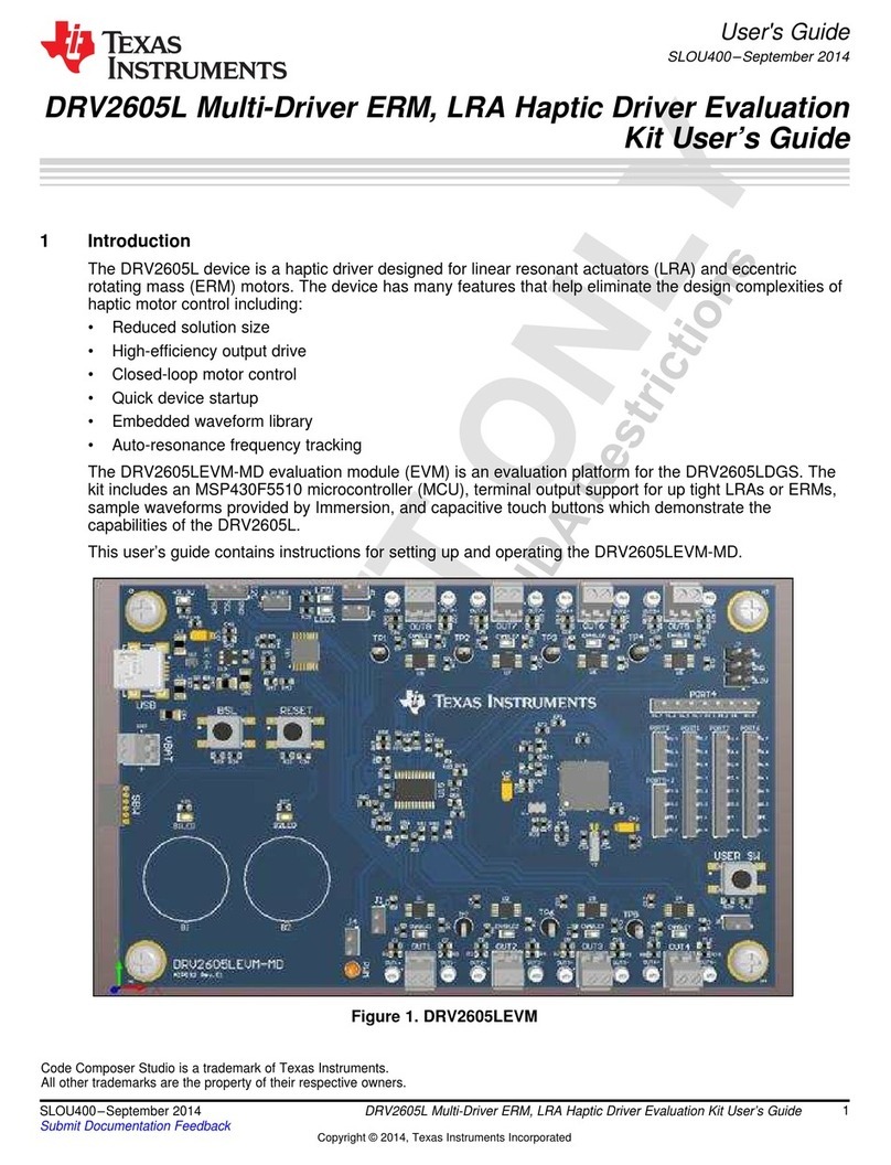 Texas Instruments DRV2605LEVM-MD user guide