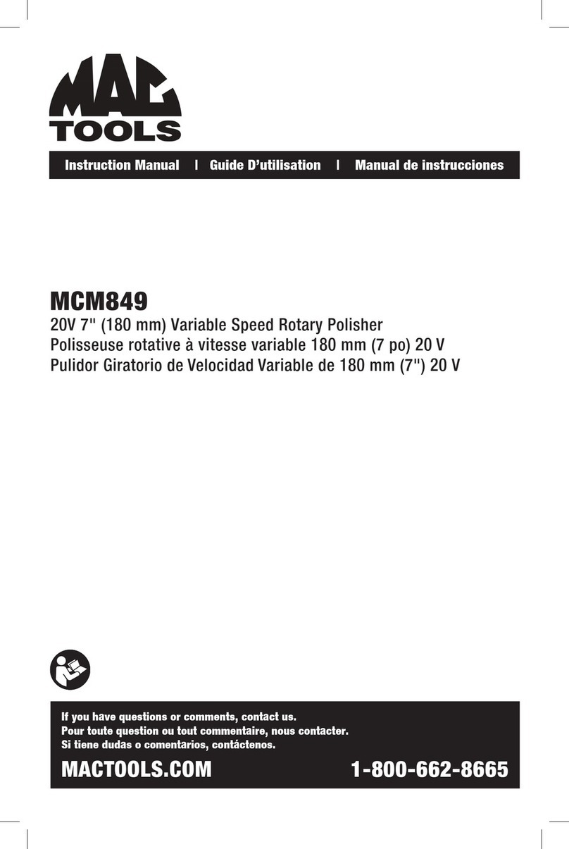 Mactool MCM849 User manual