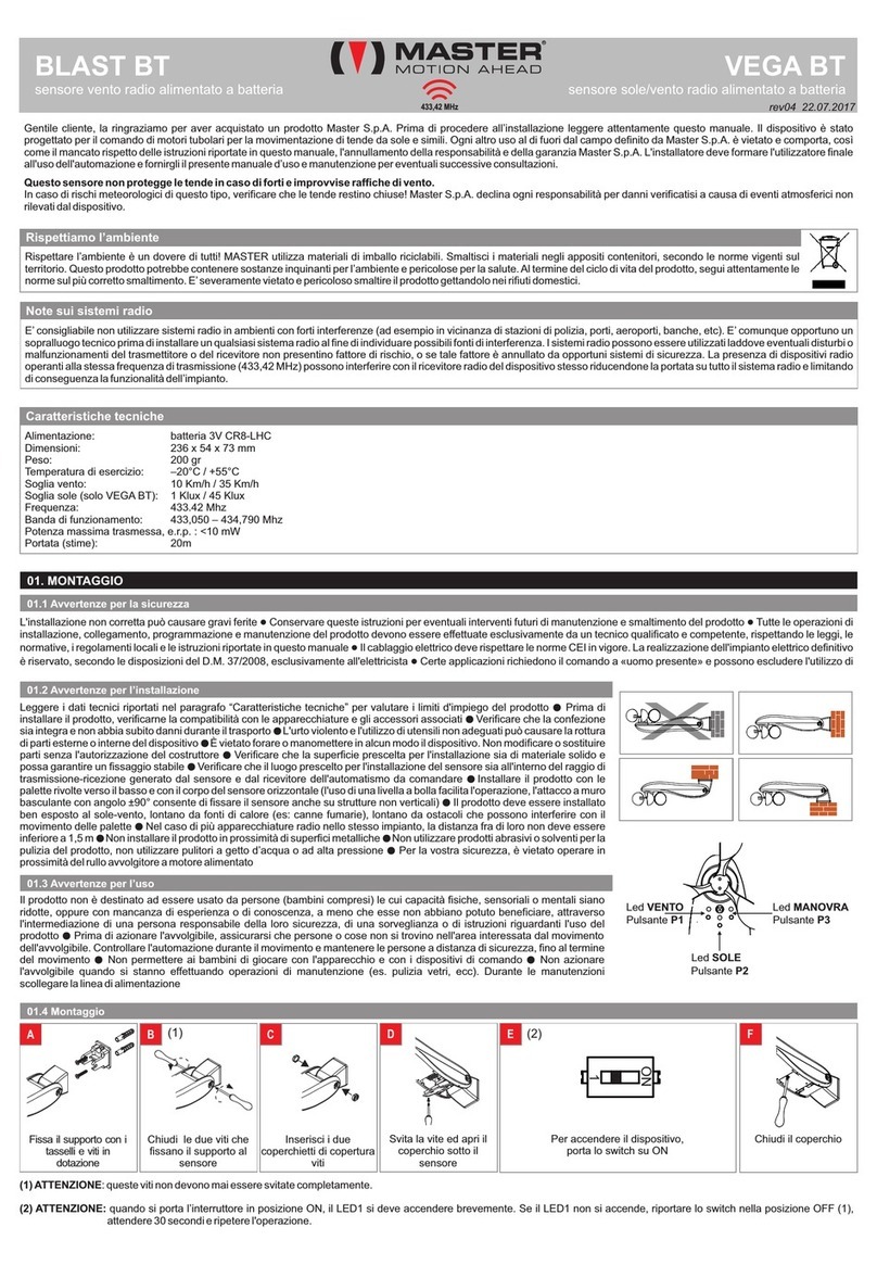 Master Blast BT manual