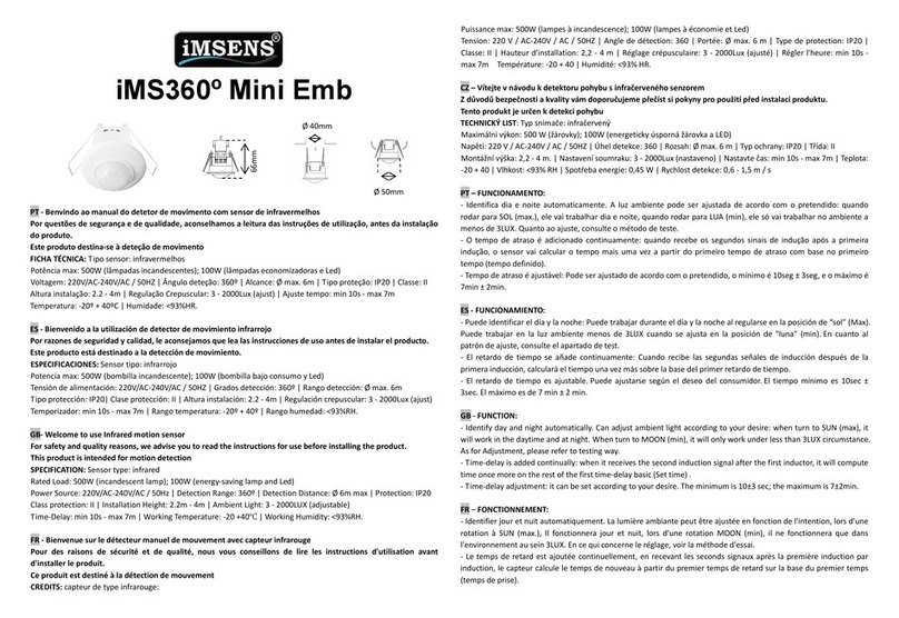 iMSENS iMS360 manual