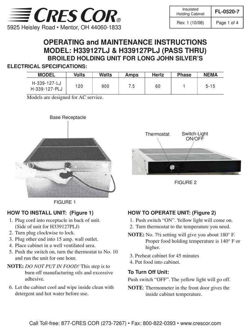 Cres Cor H-339-127-LJ Operating and maintenance instructions