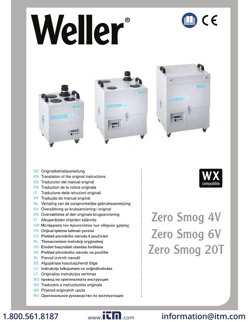 Weller Zero Smog 4V Translation of the original instructions