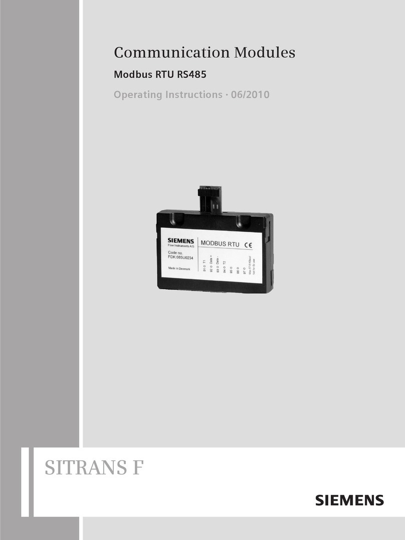 Siemens SITRANS F User manual