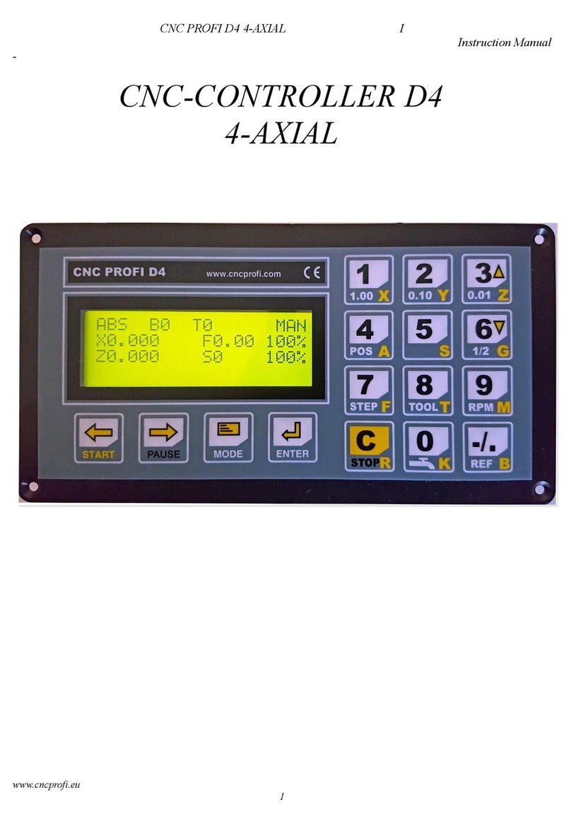 CNC Profi D4 User manual