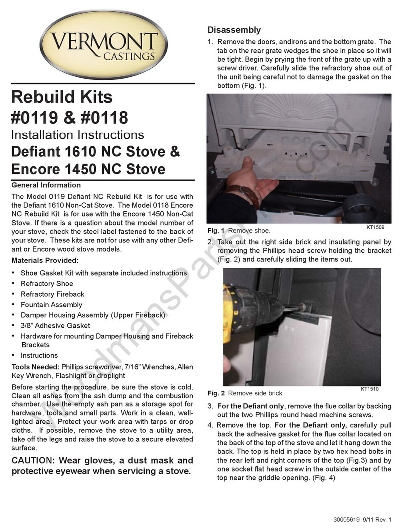 Vermont Castings 0119 User manual