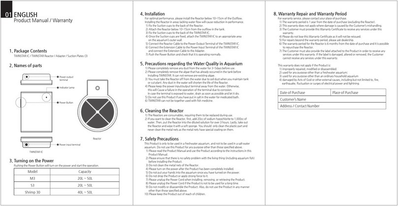 Twin-Star International M3 product manual