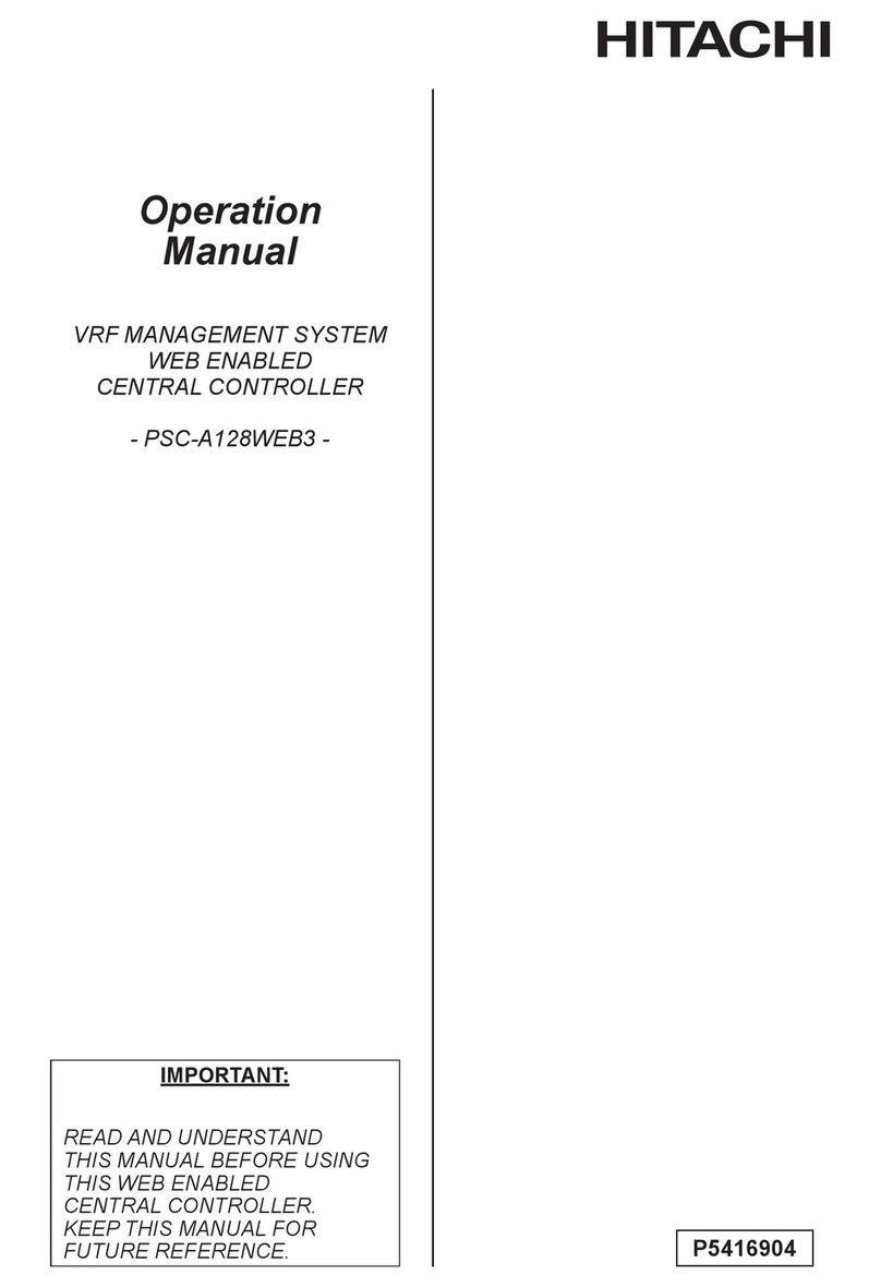 Hitachi PSC-A128WEB3 Operation manual