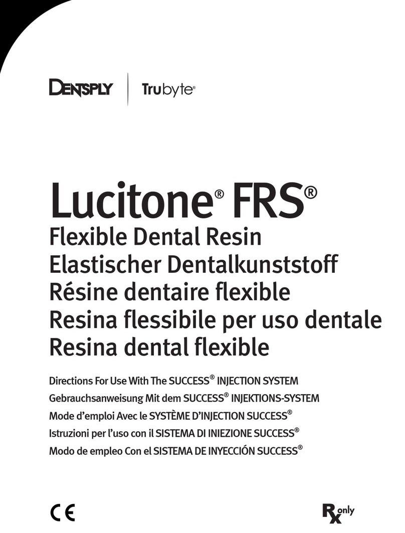 DENTSPLY trubyte Lucitone FRS User manual DENTSPLY trubyte Lucitone FRS User manual